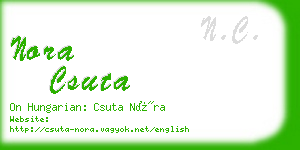 nora csuta business card